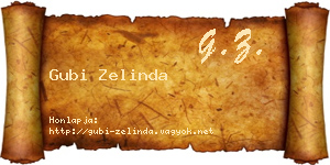 Gubi Zelinda névjegykártya